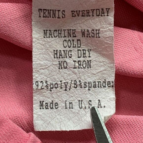 Vintage Forty Love Tennis Skirt Pink Diamond Pattern Elastic Waist Micro Mini - Picture 8 of 9